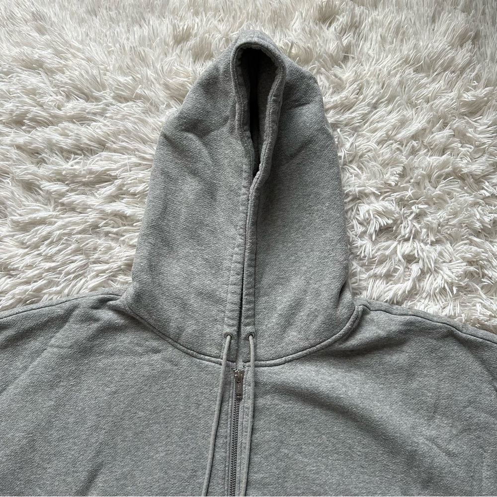 Jcrew Heritage Fleece Zip Up Hoodie Gray Size 3X - Picture 4 of 12